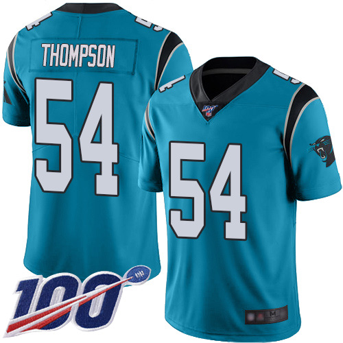 Carolina Panthers Limited Blue Men Shaq Thompson Alternate Jersey NFL Football #54 100th Season Vapor Untouchable->carolina panthers->NFL Jersey